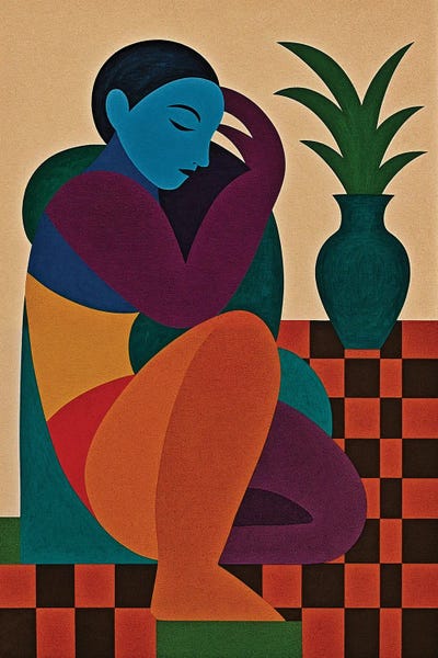 Still Here, Still Whole by George Rosaly framed canvas print