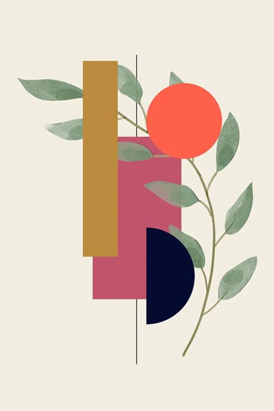 Abstract Garden by George Rosaly canvas print