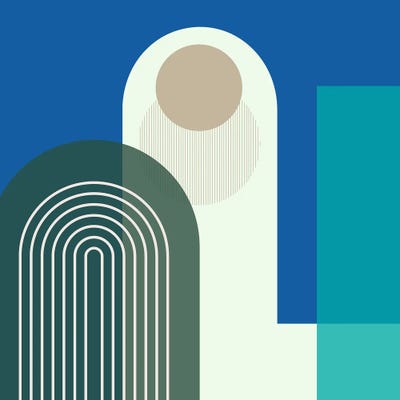 Blue Midnight by George Rosaly multi panel art