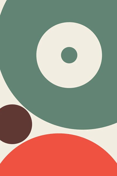 Retro Geo Abstracts: Boho Retro by George Rosaly