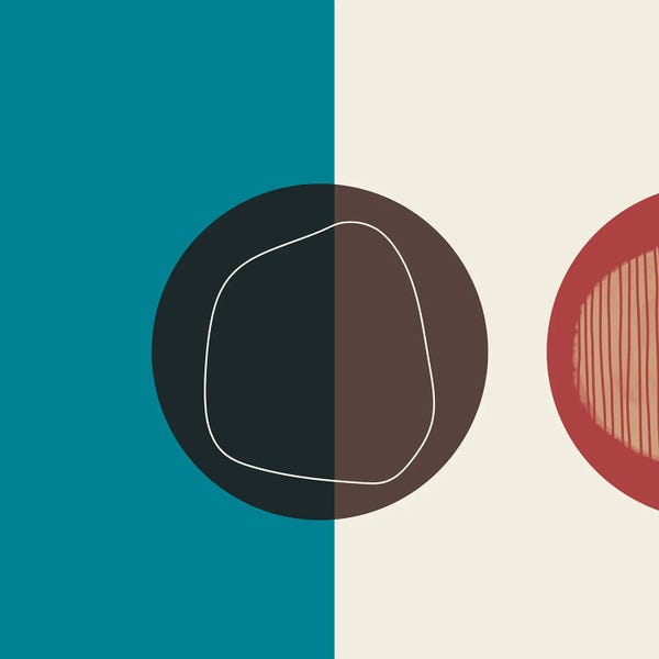 Minimalist Bohemian Decor: Free Spirit Abstract by George Rosaly