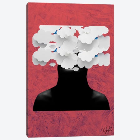 Head Over The Clouds Canvas Print #RSY99} by George Rosaly Canvas Art