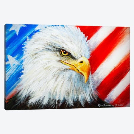 American Eagle Canvas Print #RSZ10} by Richard Summers Art Print