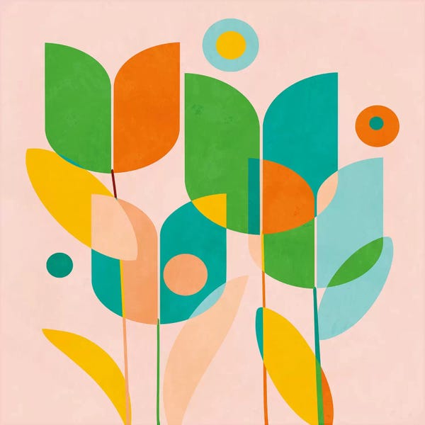 Tulips: Circles Shapes Tulips by Ana Rut Bré