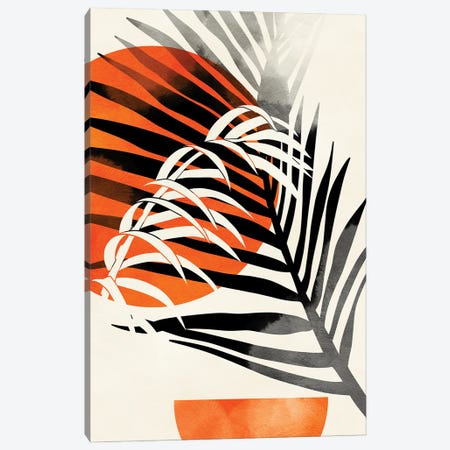 Palm Leaves Canvas Print #RTB114} by Ana Rut Bré Art Print