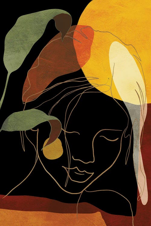 Woman In Black by Ana Rut Bré canvas print