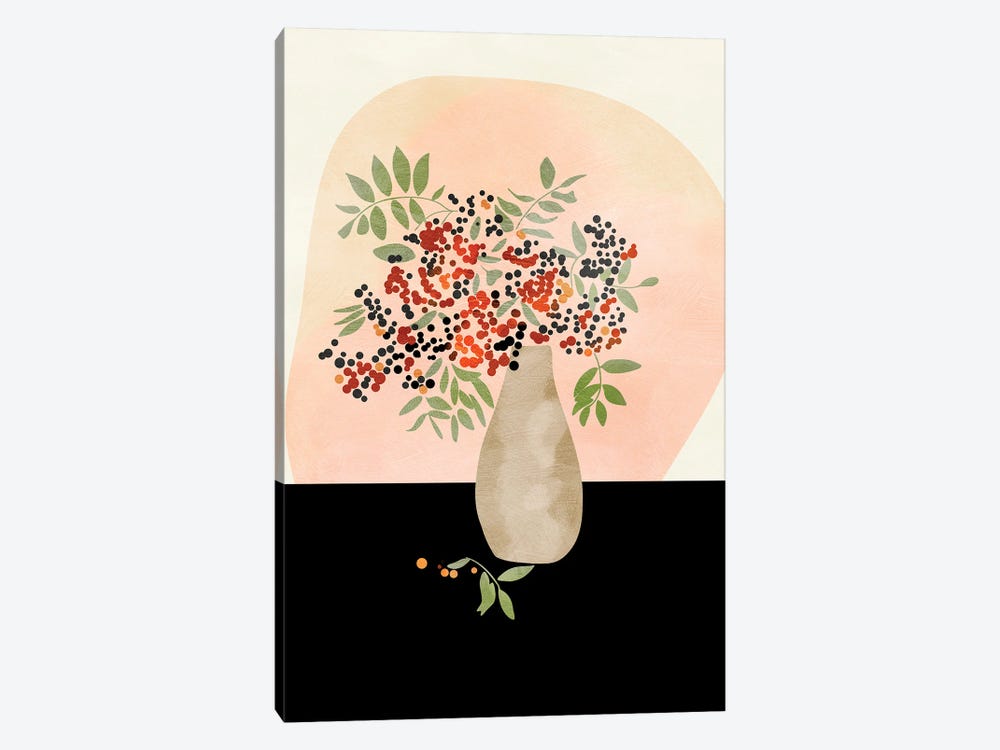 Floral Still With Vase by Ana Rut Bré 1-piece Canvas Wall Art