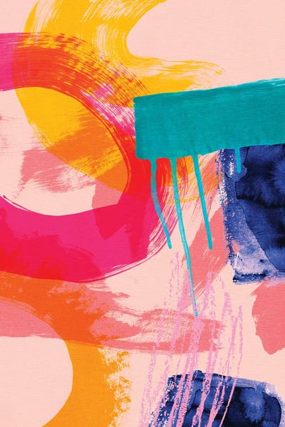 Colorful Abstracts: Brush Strokes Experiment II by Ana Rut Bré