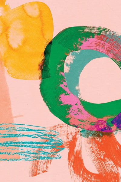 Colorful Abstracts: Brush Strokes Experiment III by Ana Rut Bré