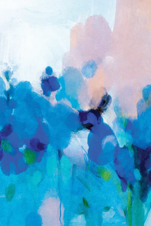 Blue Lilies In Garden by Ana Rut Bré wall art