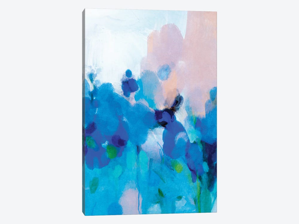 Blue Lilies In Garden by Ana Rut Bré 1-piece Canvas Art Print