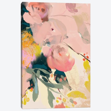 Floral Composition In Pink Canvas Print #RTB131} by Ana Rut Bré Canvas Artwork