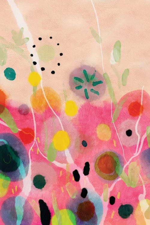 Flower Power Abstract by Ana Rut Bré canvas print