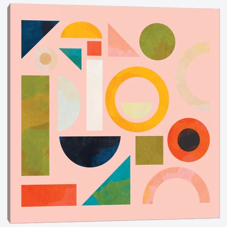 Geometric Play Modern Art Canvas Print #RTB26} by Ana Rut Bré Canvas Artwork