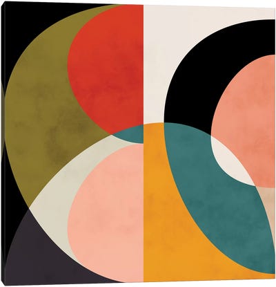 Geometric Shapes III Canvas Art Print - Restaurant