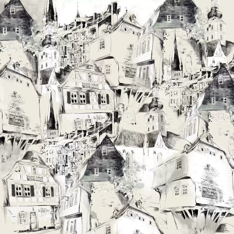 Germany Historical View Bad Kreuznach by Ana Rut Bré wall art