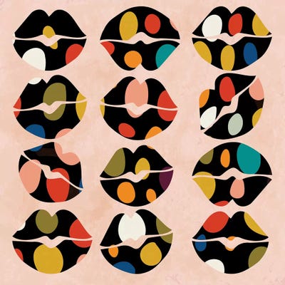 Kiss Me If You Can by Ana Rut Bré art print