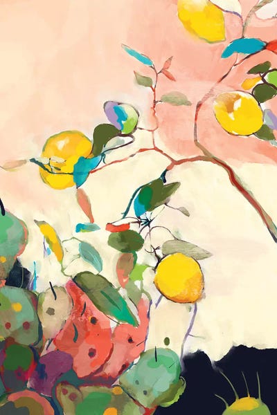 Lemon Tree Cacti by Ana Rut Bré framed wall art