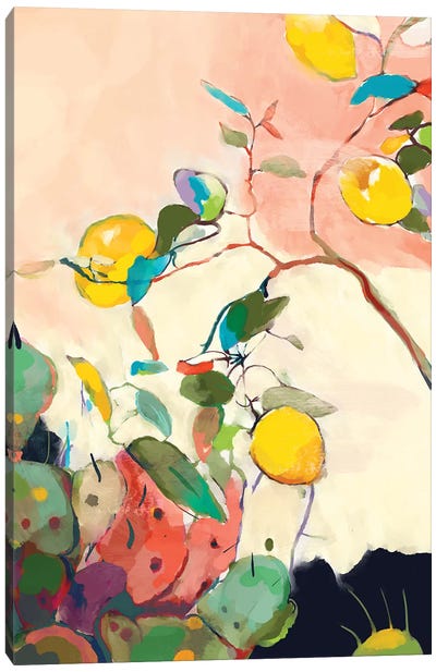 Lemon Tree Cacti Canvas Art Print - Ana Rut Bré
