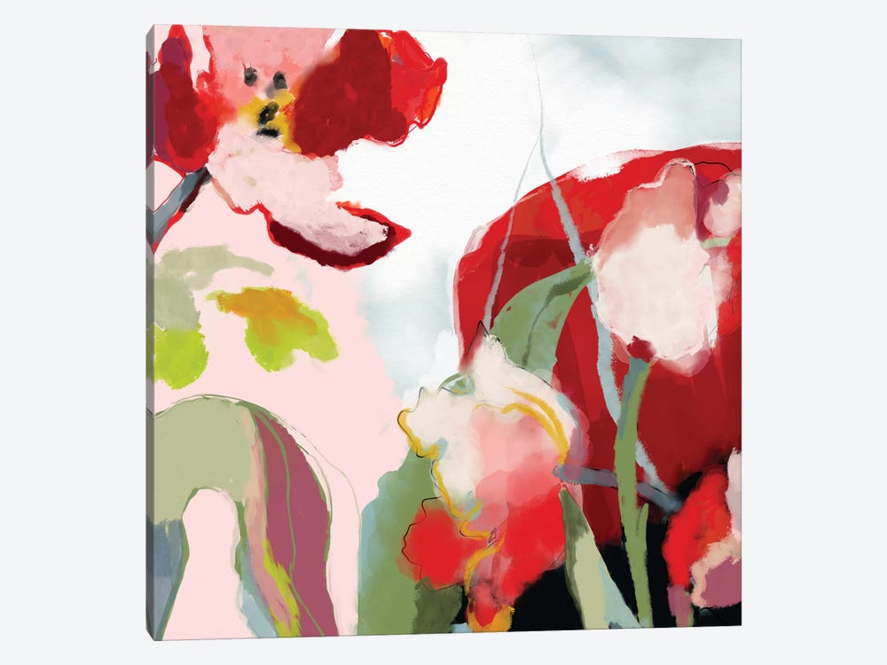 Abstract Bloom Square by Ana Rut Bré 1-piece Canvas Wall Art