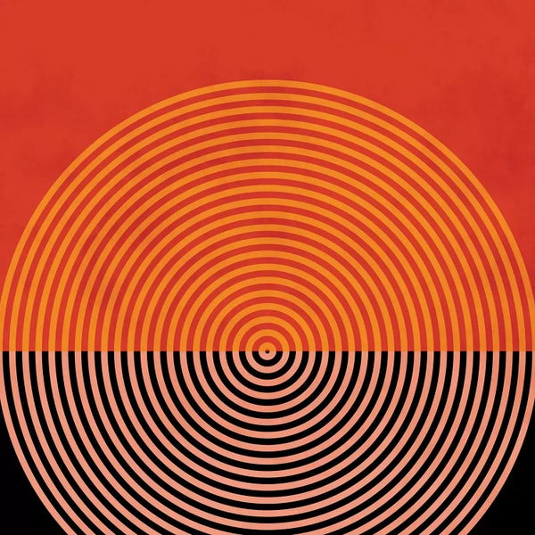 Circular Abstract: Lines & Shapes I by Ana Rut Bré