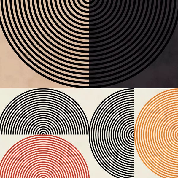 Circular Abstract: Lines & Shapes Ii by Ana Rut Bré