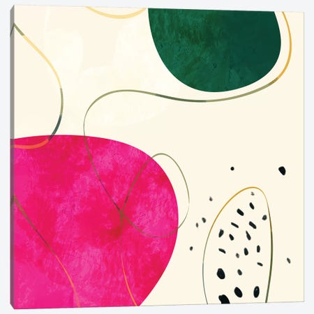 Minimal Pink Shape Canvas Print #RTB52} by Ana Rut Bré Canvas Artwork