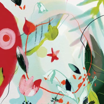 My Summer Garden Square by Ana Rut Bré framed wall art