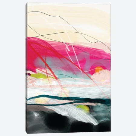 Abstract Landscape Pink Sky Canvas Print #RTB5} by Ana Rut Bré Canvas Art