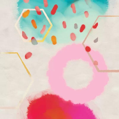 Pink Circle by Ana Rut Bré framed wall art