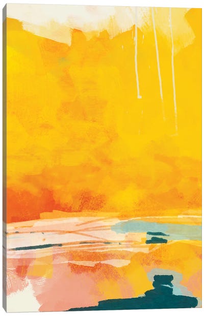 Sunny Landscape I Canvas Art Print - Mellow Yellow