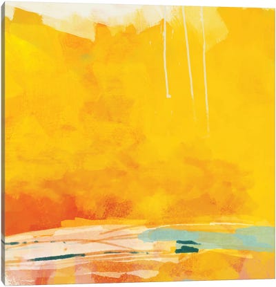 Sunny Landscape II Canvas Art Print - Mellow Yellow