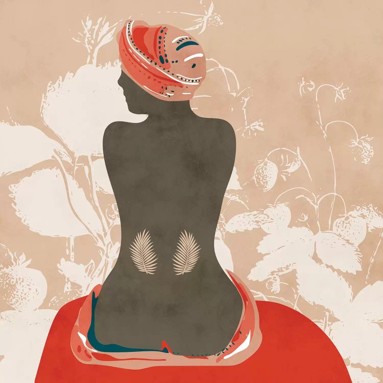 Woman With Leaves by Ana Rut Bré wall art