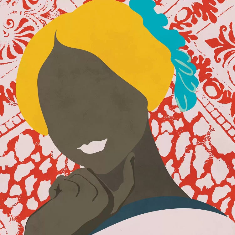 Woman With Pattern by Ana Rut Bré wall art