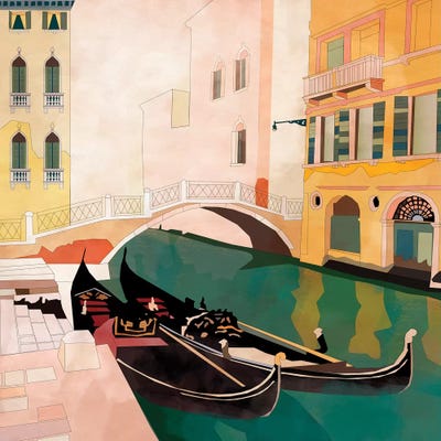 Venice Gondolas I by Ana Rut Bré framed wall art