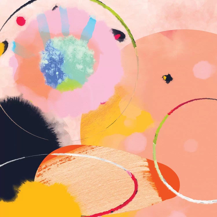 Circles Abstract by Ana Rut Bré wall art