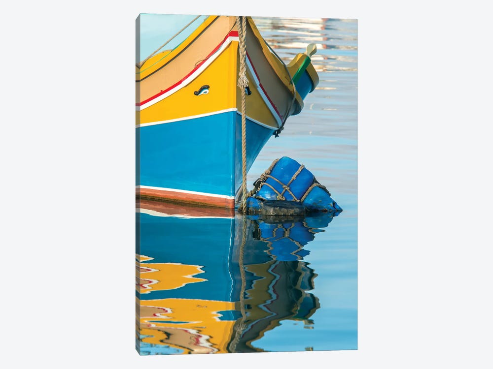 Malta, Marsaxlokk, traditional fishing boat detail I by Rob Tilley 1-piece Art Print