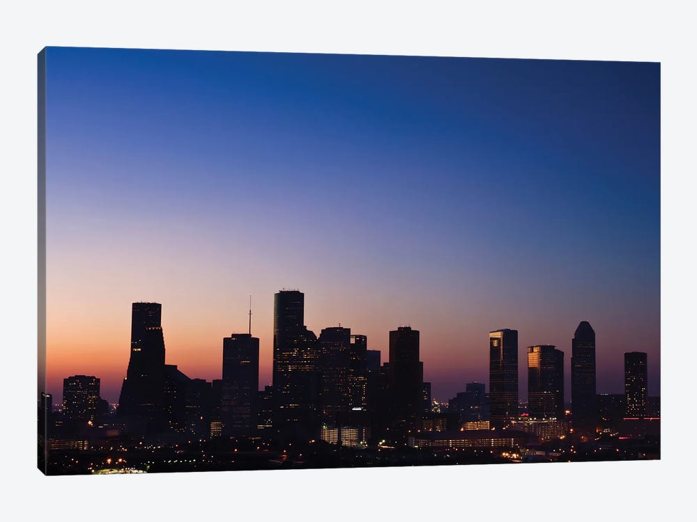Texas, Houston Skyline At Dawn by Rob Tilley 1-piece Canvas Wall Art