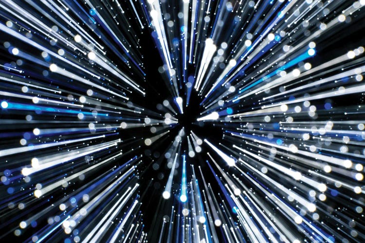 Japan, Tokyo. Roppongi. Christmas lights abstract. by Rob Tilley wall art