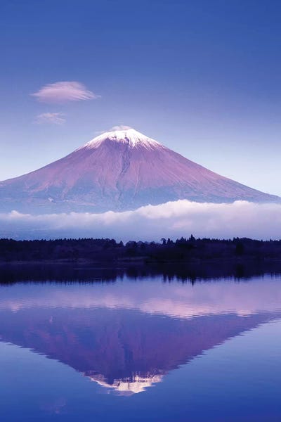 Reflection Of Mount Fuji, Lake Motosu, Yamanashi Prefecture, Japan