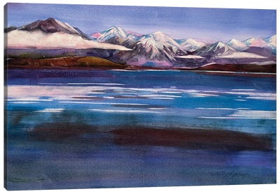 Distant Peaks Canvas Art Print - Susan E. Routledge