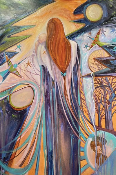 Mother by Susan E. Routledge framed wall art