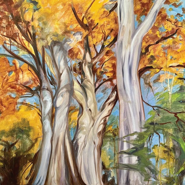 Susan E. Routledge: Cottonwoods by Susan E. Routledge