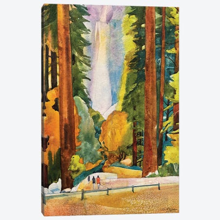 Yosemite Falls Canvas Print #RTL132} by Susan E. Routledge Canvas Print