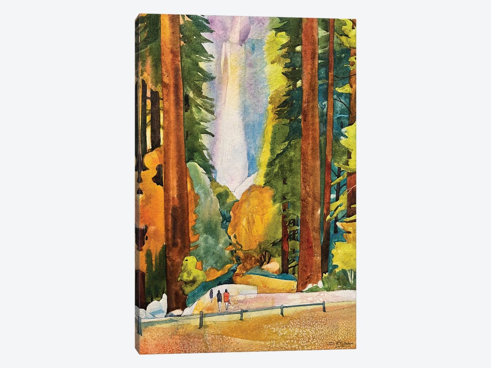 Yosemite Falls by Susan E. Routledge 1-piece Canvas Art