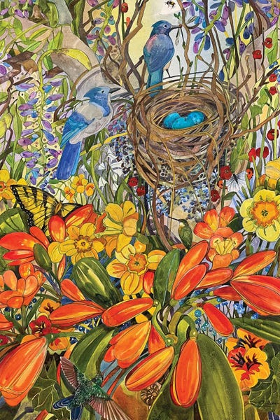 Intricate Watercolors: Renewal by Susan E. Routledge