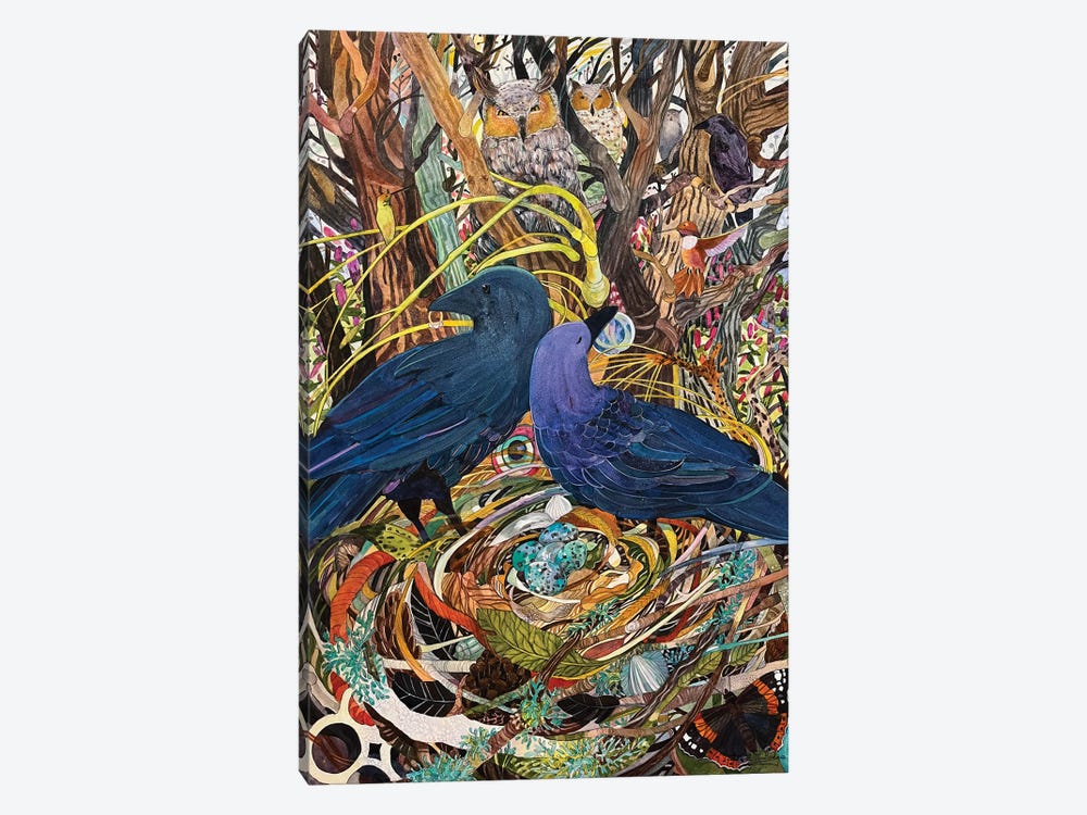Ravens Nest by Susan E. Routledge 1-piece Canvas Art