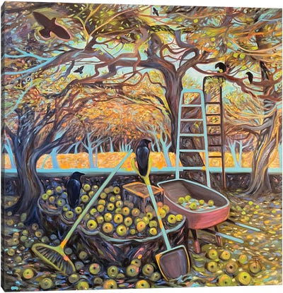 The Orchard Canvas Art Print - Apple Tree Art