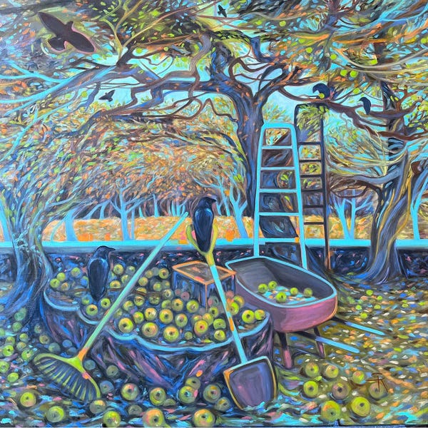 Fine Art Print: Windfalls by Susan E. Routledge