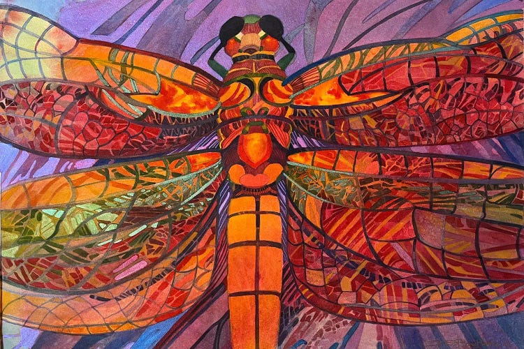 Red Dragon by Susan E. Routledge wall art
